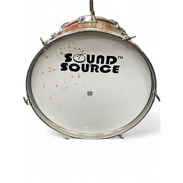Used Sound Source 3 Piece 3 Piece Shell Pack Orange Drum Kit
