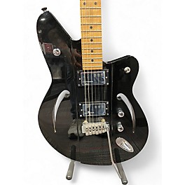Used Reverend Airsonic Black Hollow Body Electric Guitar