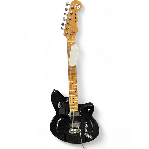 Used Reverend Airsonic Black Hollow Body Electric Guitar