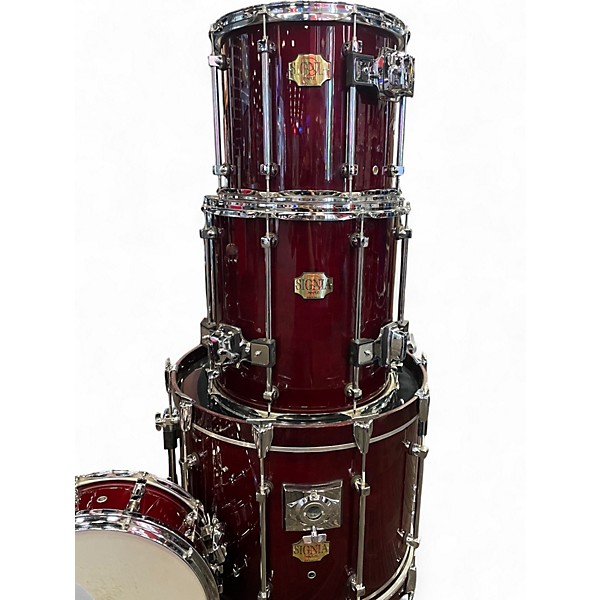Used Premier 7 Piece Signia Maple Red Drum Kit