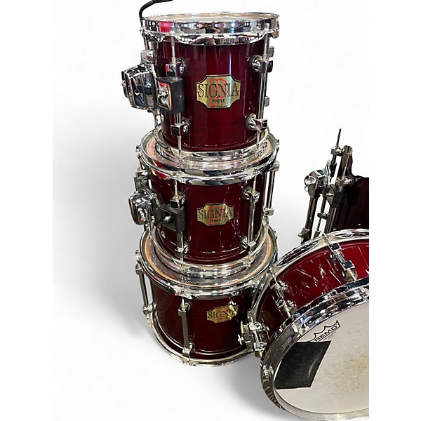 Used Premier 7 Piece Signia Maple Red Drum Kit