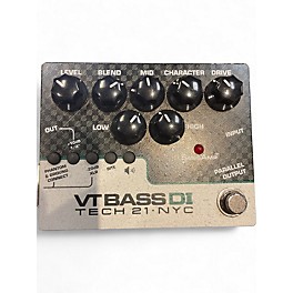 Used Tech 21 CSVTBDI Sansamp Character Series VT Bass DI Bass Effect Pedal
