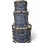 Used Pearl 3 Piece President Ocean Ripple Drum Kit