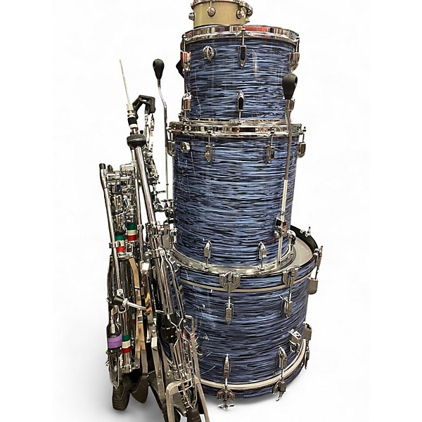 Used Pearl 3 Piece President Ocean Ripple Drum Kit