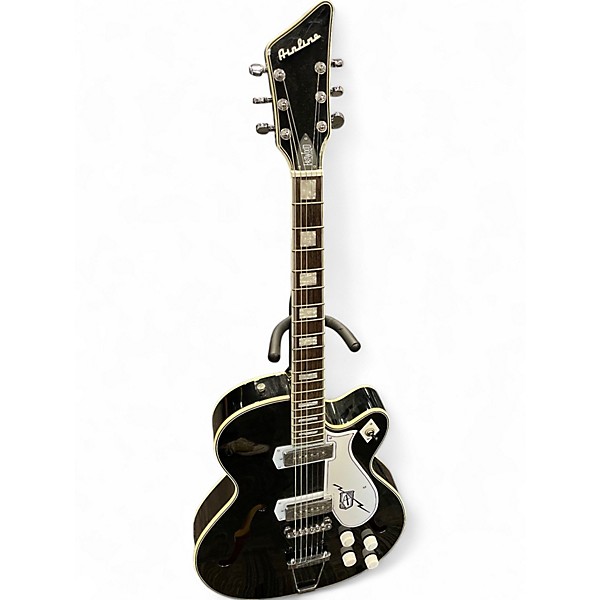 Used 2012 Eastwood Espinada H63 black Hollow Body Electric Guitar