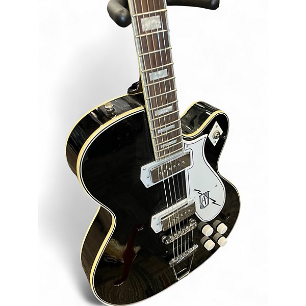 Used 2012 Eastwood Espinada H63 black Hollow Body Electric Guitar