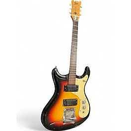 Vintage 1960s Mosrite The Ventures Mark V Sunburst Solid Body Electric Guitar