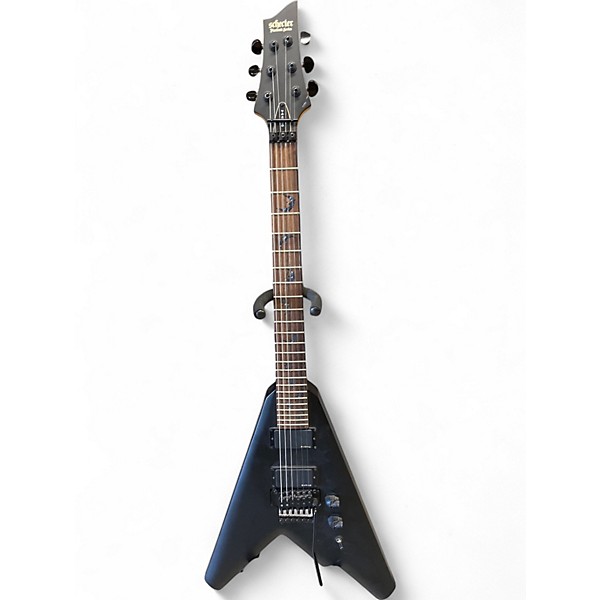 Used Schecter Guitar Research DAMIEN B2 MATTE BLACK Solid