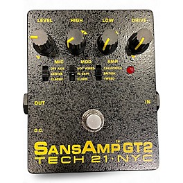 Used Tech 21 Sansamp GT2 Tube Amp Emulator Effect Pedal