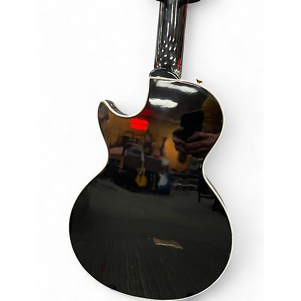 Used 2015 Gibson Les Paul Custom ES Ebony Hollow Body Electric Guitar