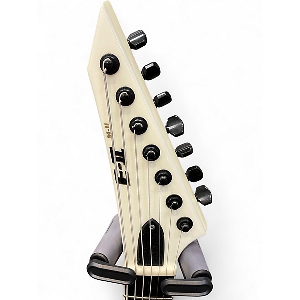 Used ESP E-II M-II 7B Baritone EverTune Electric Guitar Pearl White Solid Body Electric Guitar