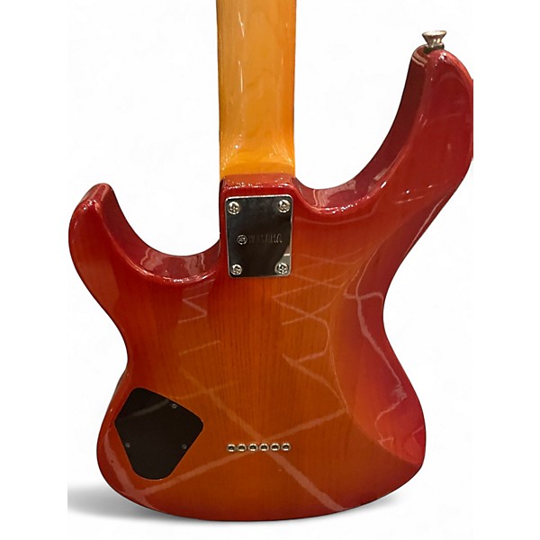 Used Yamaha PAC611HFM Light Amber Burst Solid Body Electric Guitar