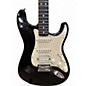 Used 2000s Fender Standard Stratocaster HSS Black Solid Body Electric Guitar