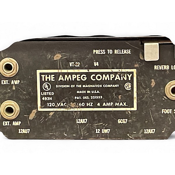 Vintage 1970s Ampeg VT22 Tube Guitar Combo Amp