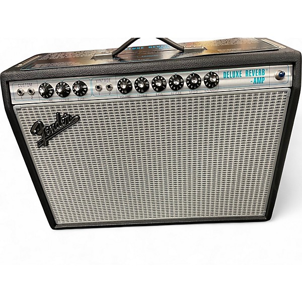 Used Fender 1968 Custom Deluxe Reverb 22W 1x12 Tube Guitar Combo Amp