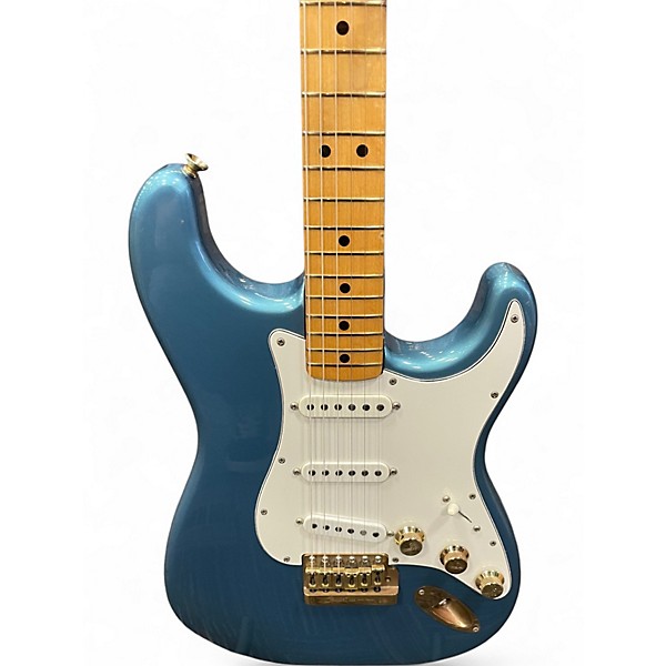 Used 1980s Fender The Strat Blue Sapphire Solid Body Electric Guitar