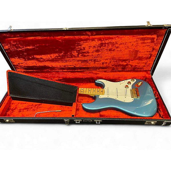 Used 1980s Fender The Strat Blue Sapphire Solid Body Electric Guitar