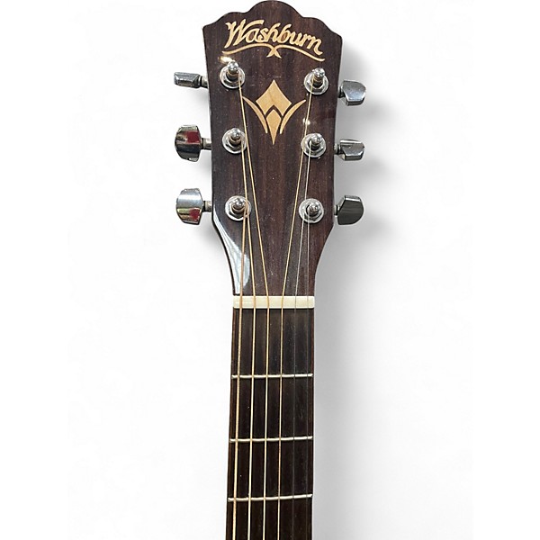 Used Washburn WCG20SCE Natural Acoustic Electric Guitar