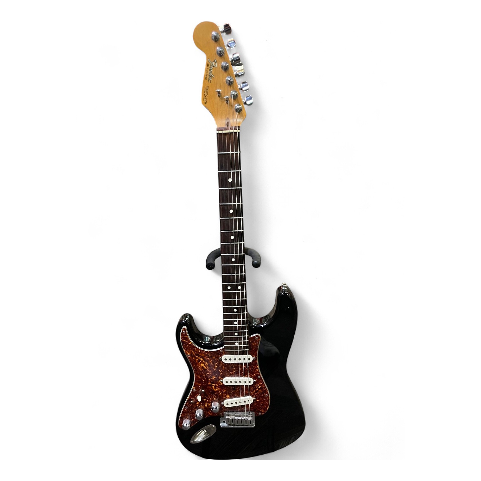 Vintage 1989 Fender Standard Stratocaster Left Handed Black Solid