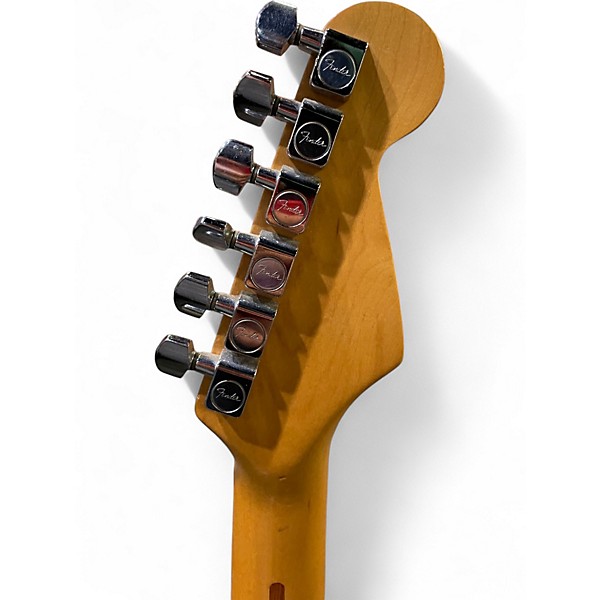 Vintage 1989 Fender Standard Stratocaster Black Solid Body Electric Guitar