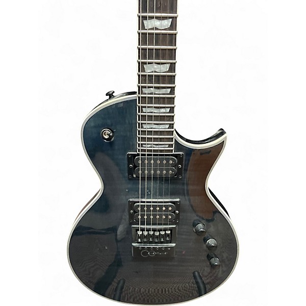 Used Esp  LTD EC-1000ET SEE THROUGH BLACK Solid Body Electric Guitar