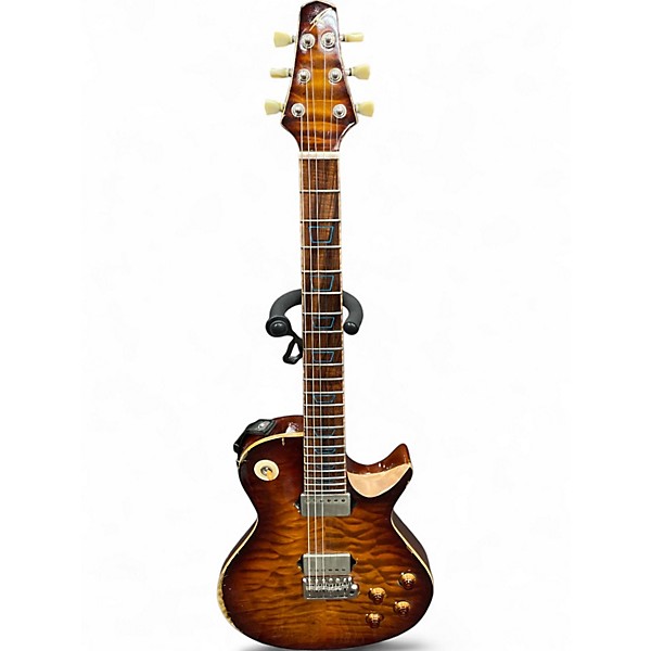 Used Nicholas Guitars Venom Aged Bourbon Burst Solid Body Electric Guitar