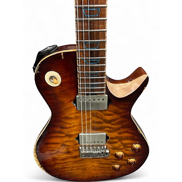 Used Nicholas Guitars Venom Aged Bourbon Burst Solid Body Electric Guitar