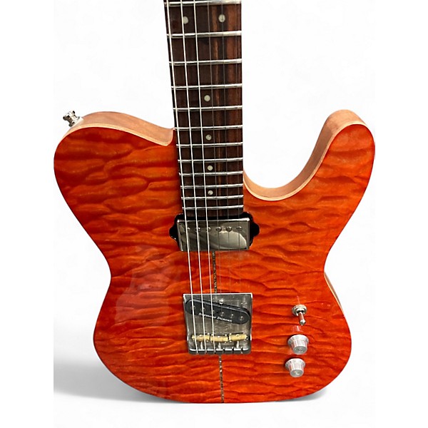 Used Nicholas Guitars Orangina Orange You Glad It's Not Black Solid Body Electric Guitar