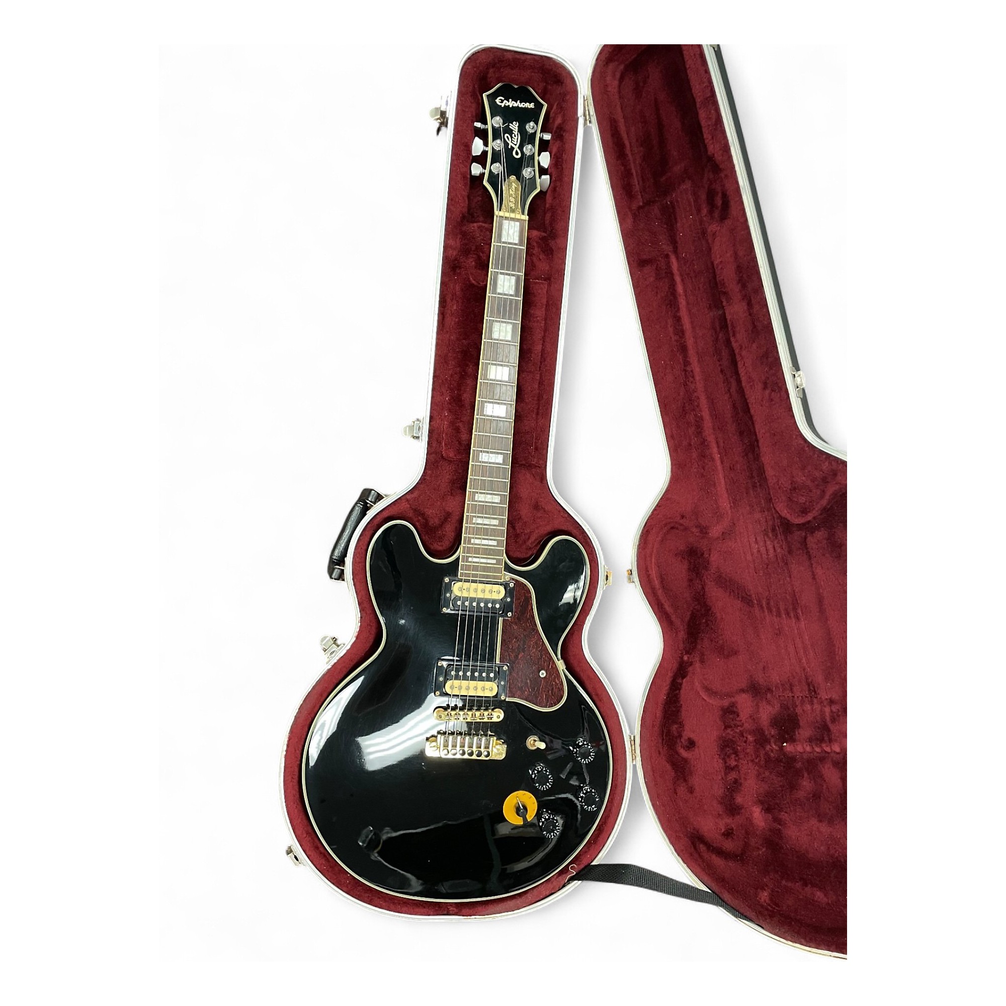 Used Epiphone BB King Lucille Black Hollow Body Electric Guitar