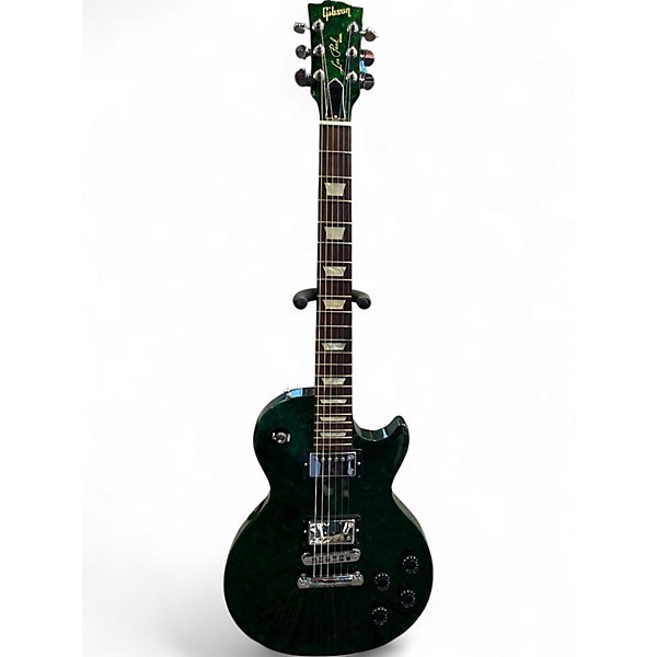 Used 2011 Gibson Anniversary Nashville Flood Les Paul Studio Green Swirl Solid Body Electric Guitar