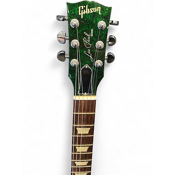 Used 2011 Gibson Anniversary Nashville Flood Les Paul Studio Green Swirl Solid Body Electric Guitar