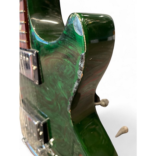 Used 2011 Gibson Anniversary Nashville Flood Les Paul Studio Green Swirl Solid Body Electric Guitar