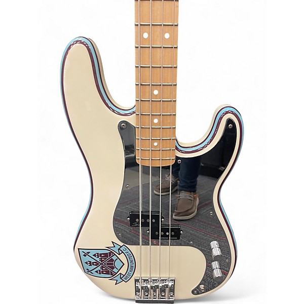 Used Fender Steve Harris Signature Precision Bass Olympic White Electric Bass Guitar