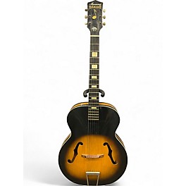 Vintage 1950s Harmony Archtop Sunburst Acoustic Guitar