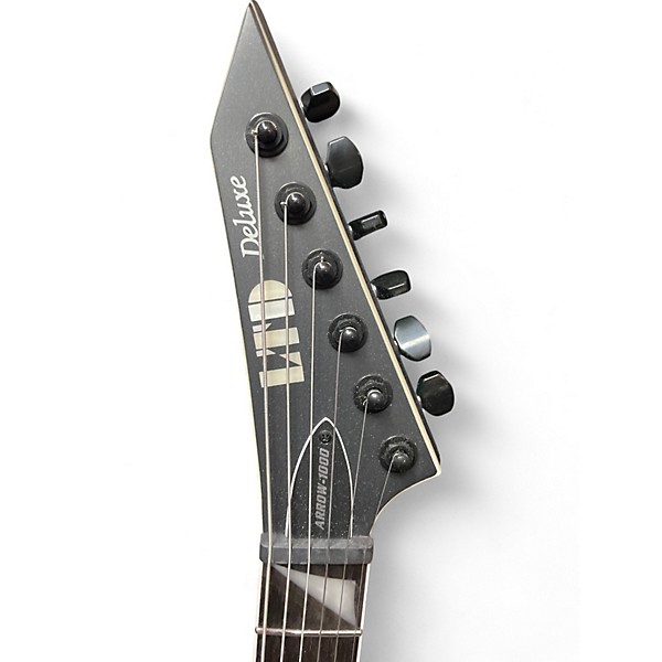 Used ESP LTD ARROW 1000NT Black Solid Body Electric Guitar