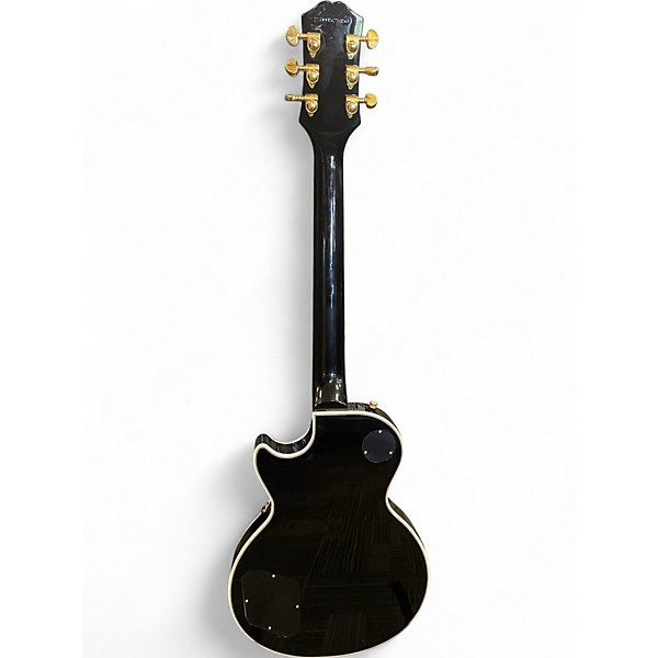 Used Epiphone Les Paul Custom Black and Gold Solid Body Electric Guitar