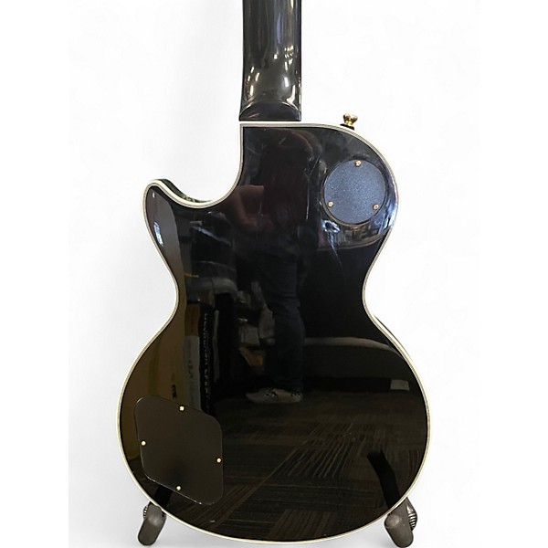 Used Epiphone Les Paul Custom Black and Gold Solid Body Electric Guitar