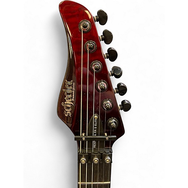 Used Schecter Guitar Research REAPER 6 FR ELITE  BLOOD BURST Solid Body Electric Guitar