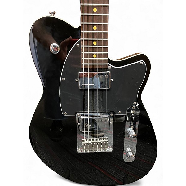 Used Reverend Crosscut Black Solid Body Electric Guitar