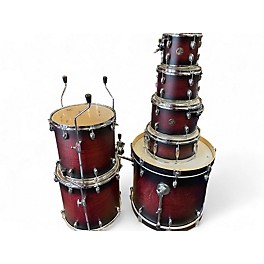 Used Gretsch Drums 7 Piece Catalina Maple Satin Deep Cherry Burst Drum Kit