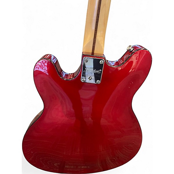 Used Squier Affinity Series Starcaster Candy Apple Red Metallic Hollow Body Electric Guitar