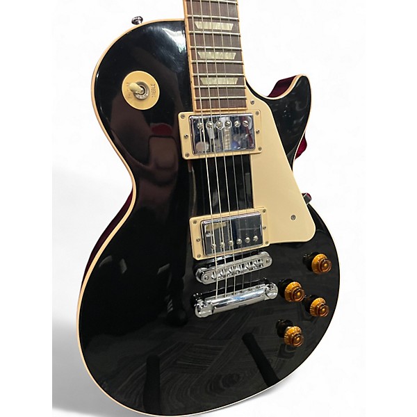 Used Gibson Les Paul Standard Black Solid Body Electric Guitar