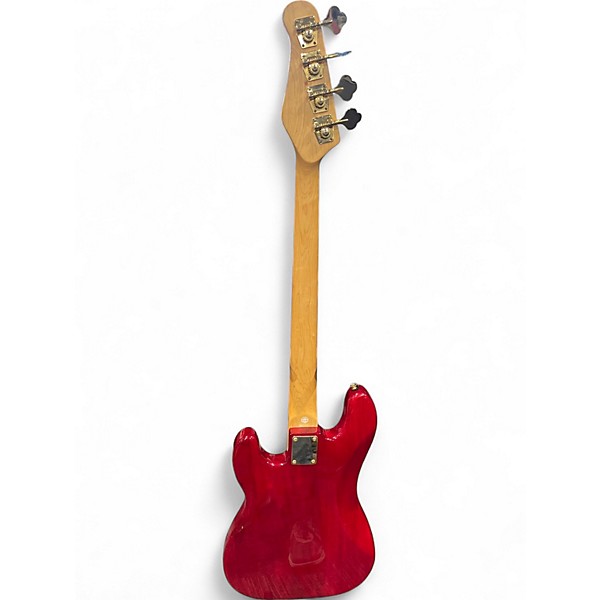 Used Jay Turser P bass Trans Red Electric Bass Guitar
