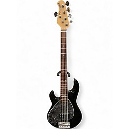 Used 2013 Ernie Ball Music Man Left-Handed StingRay5 Black Electric Bass Guitar