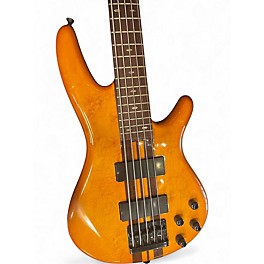 Used Ibanez SR1205E 5 String Orange Electric Bass Guitar