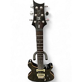 Used PRS SE Custom 22 Trans Black Solid Body Electric Guitar