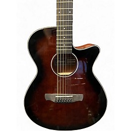 Used Ibanez AEG5012 Brown Sunburst 12 String Acoustic Electric Guitar