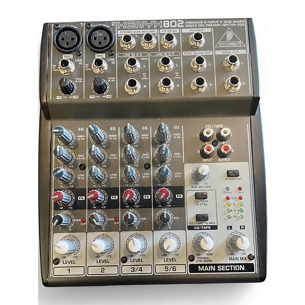 Used Behringer XENYX802 Unpowered Mixer | Guitar Center