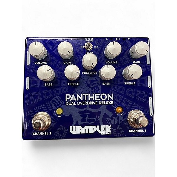 Used Wampler PANTHEON Dual Overdrive Deluxe Effect Pedal