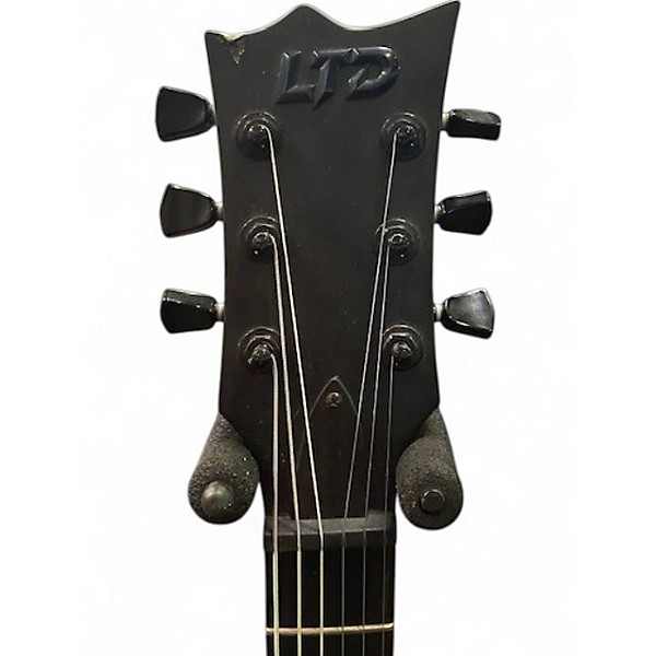 Used ESP LTD EC Black Metal Matte Black Solid Body Electric Guitar